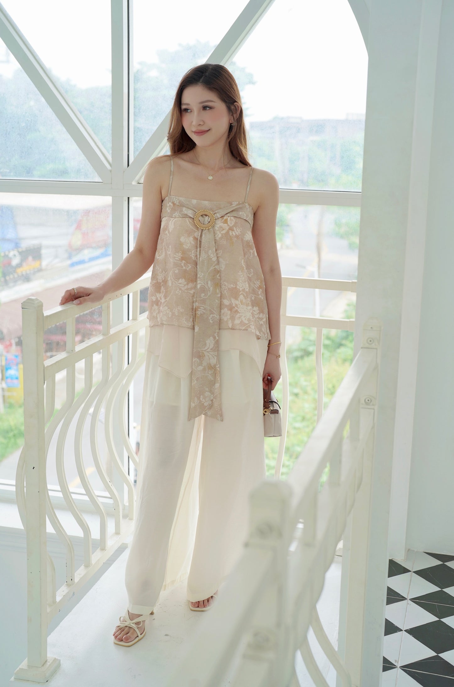 Embroidery Layered Vest