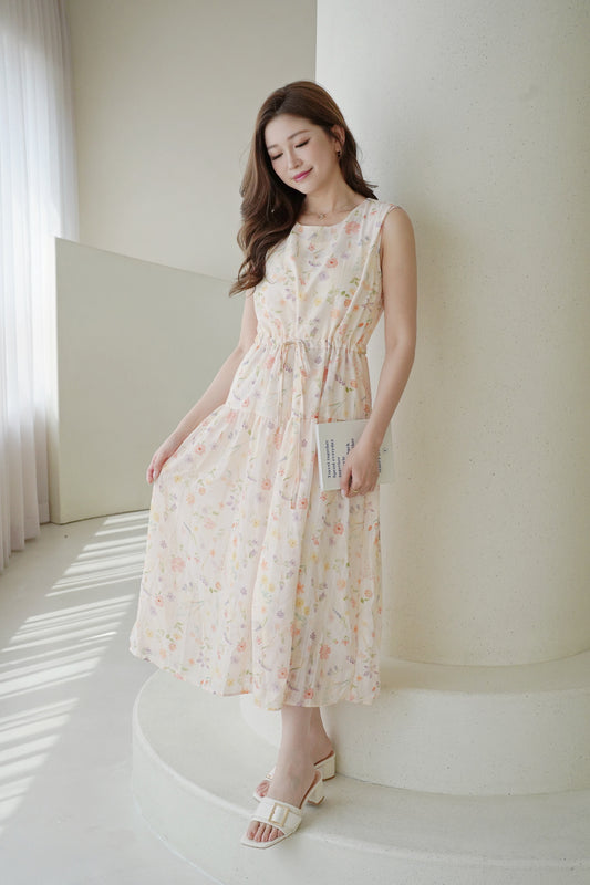 Floral Peach Dress