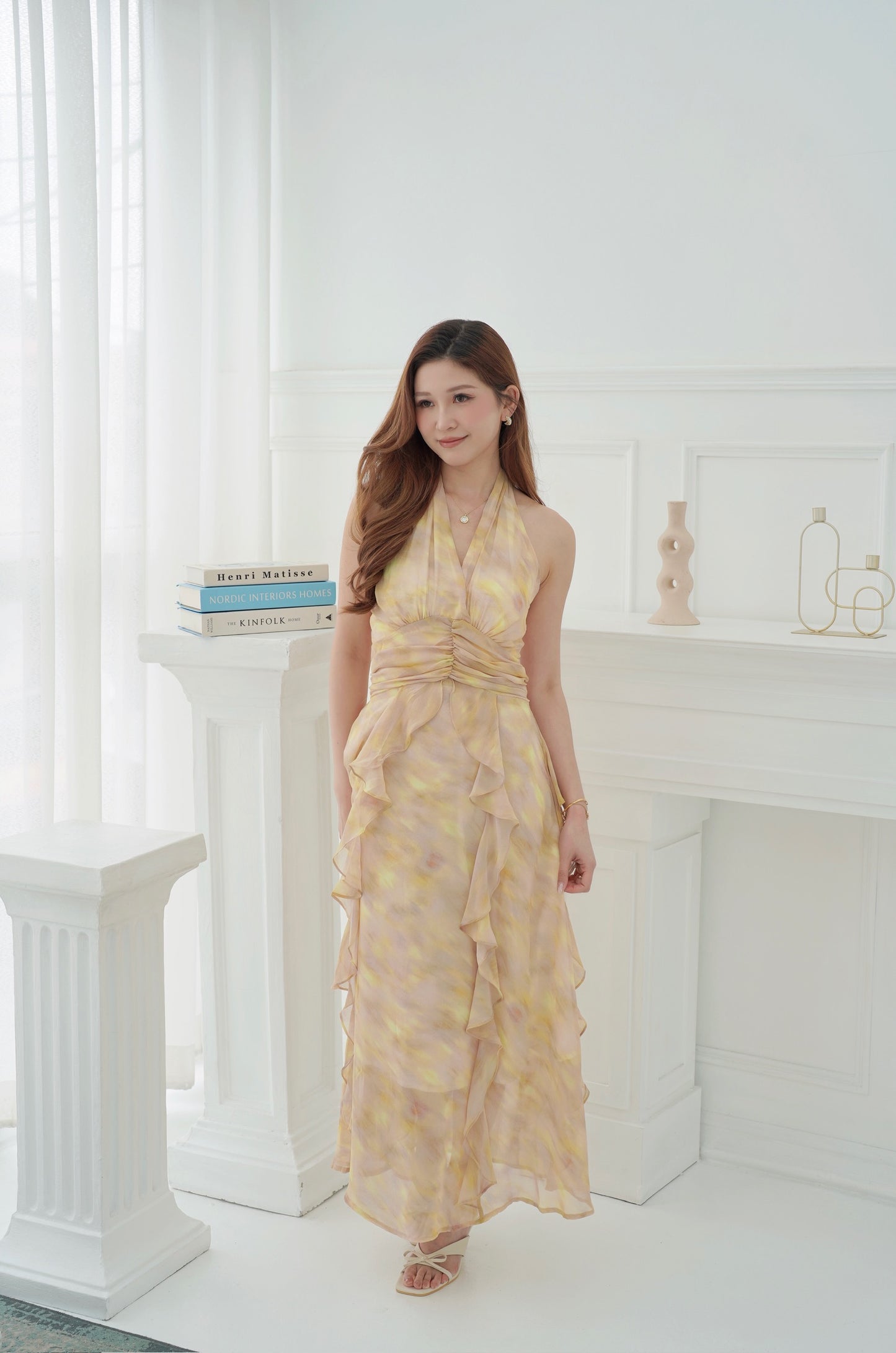 Gracie Floral Ruffles Dress