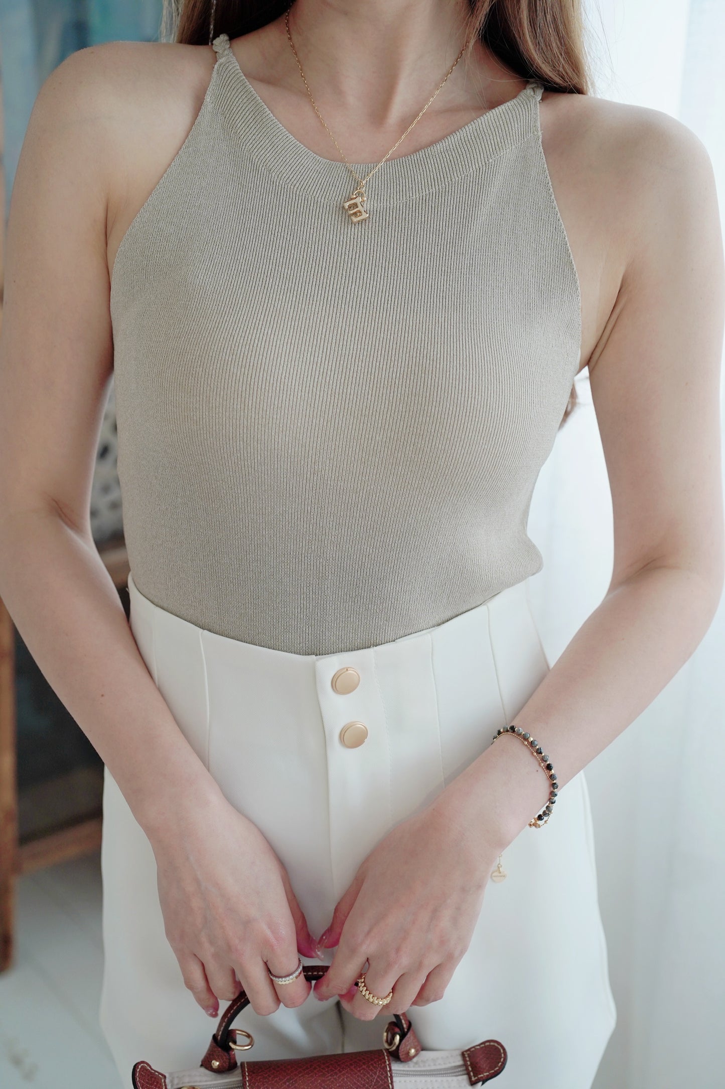 Timeless Twisty Halter Vest