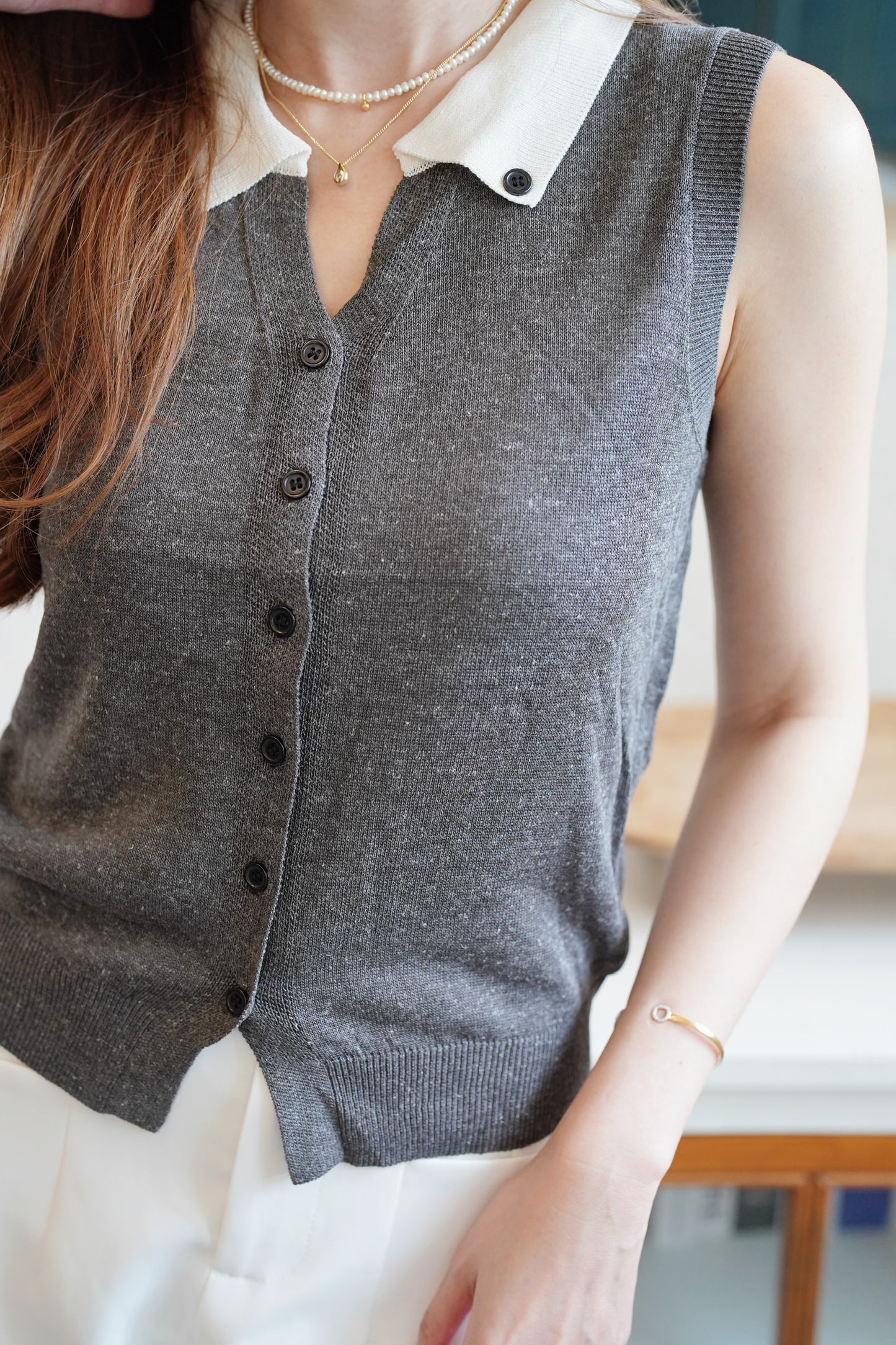 The Collar Button Vest
