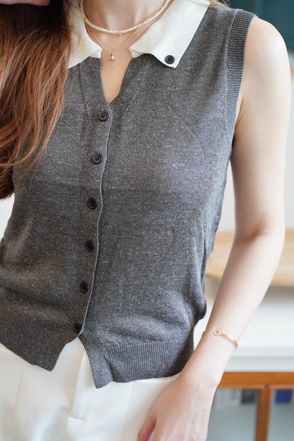 The Collar Button Vest