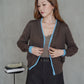 Lightly Two-Tone Cardi