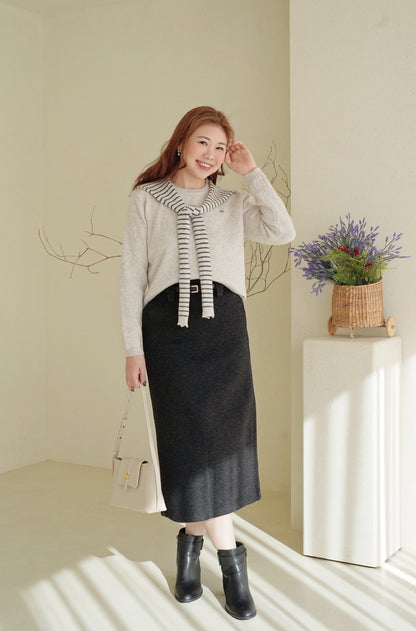 Festive Scarf Wool Sweater