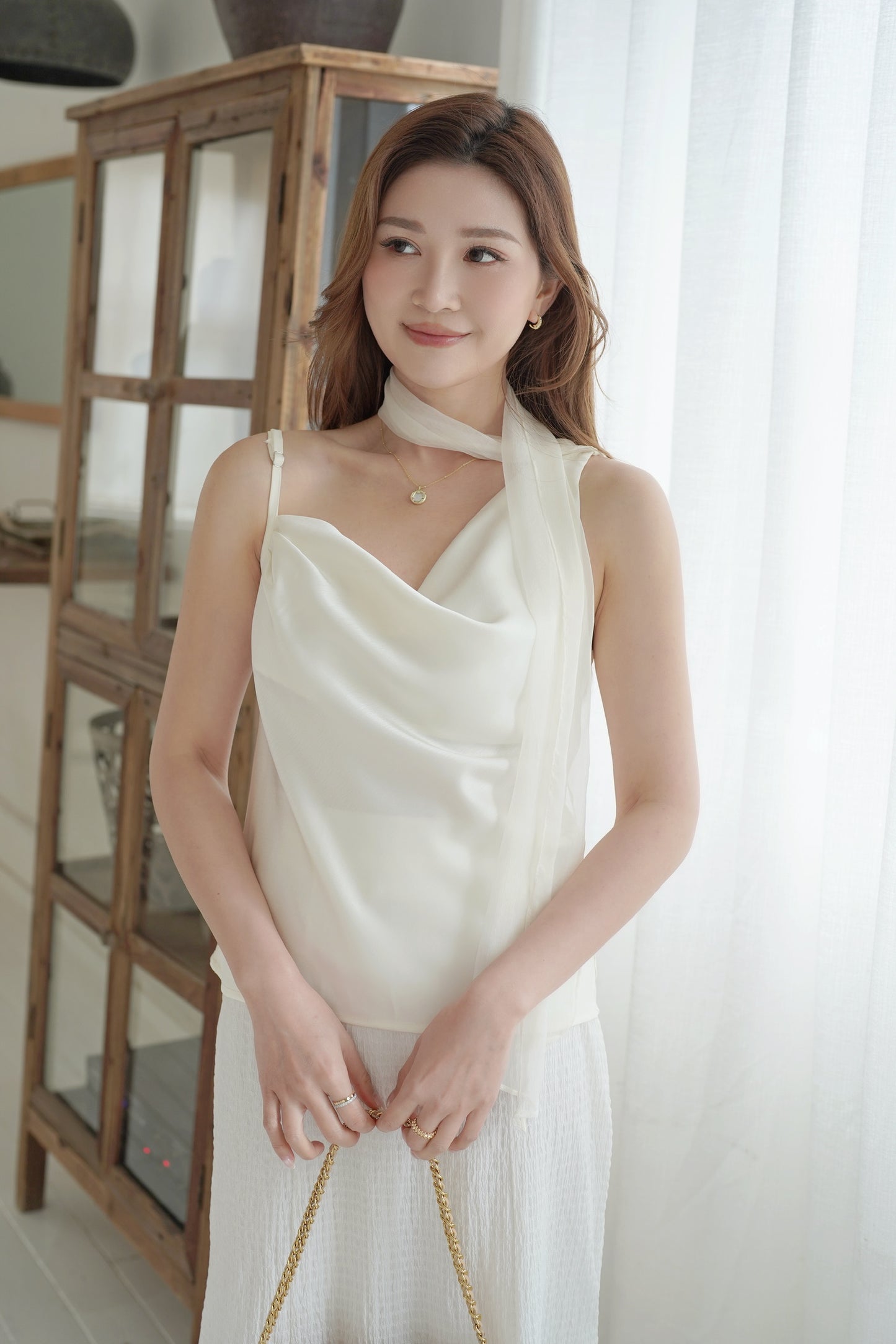 Misty Satin Vest