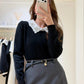 Be Luxe Collar Knit Top