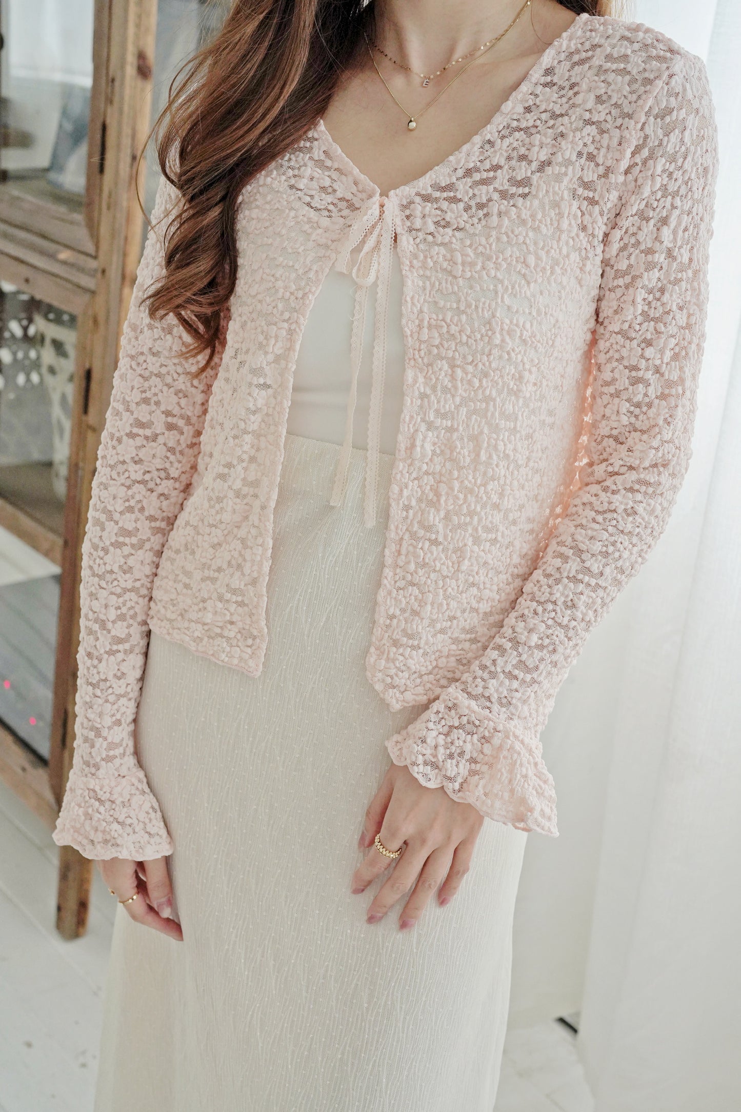 Blossom Flare Sleeves Cardi