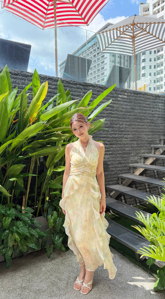 Gracie Floral Ruffles Dress