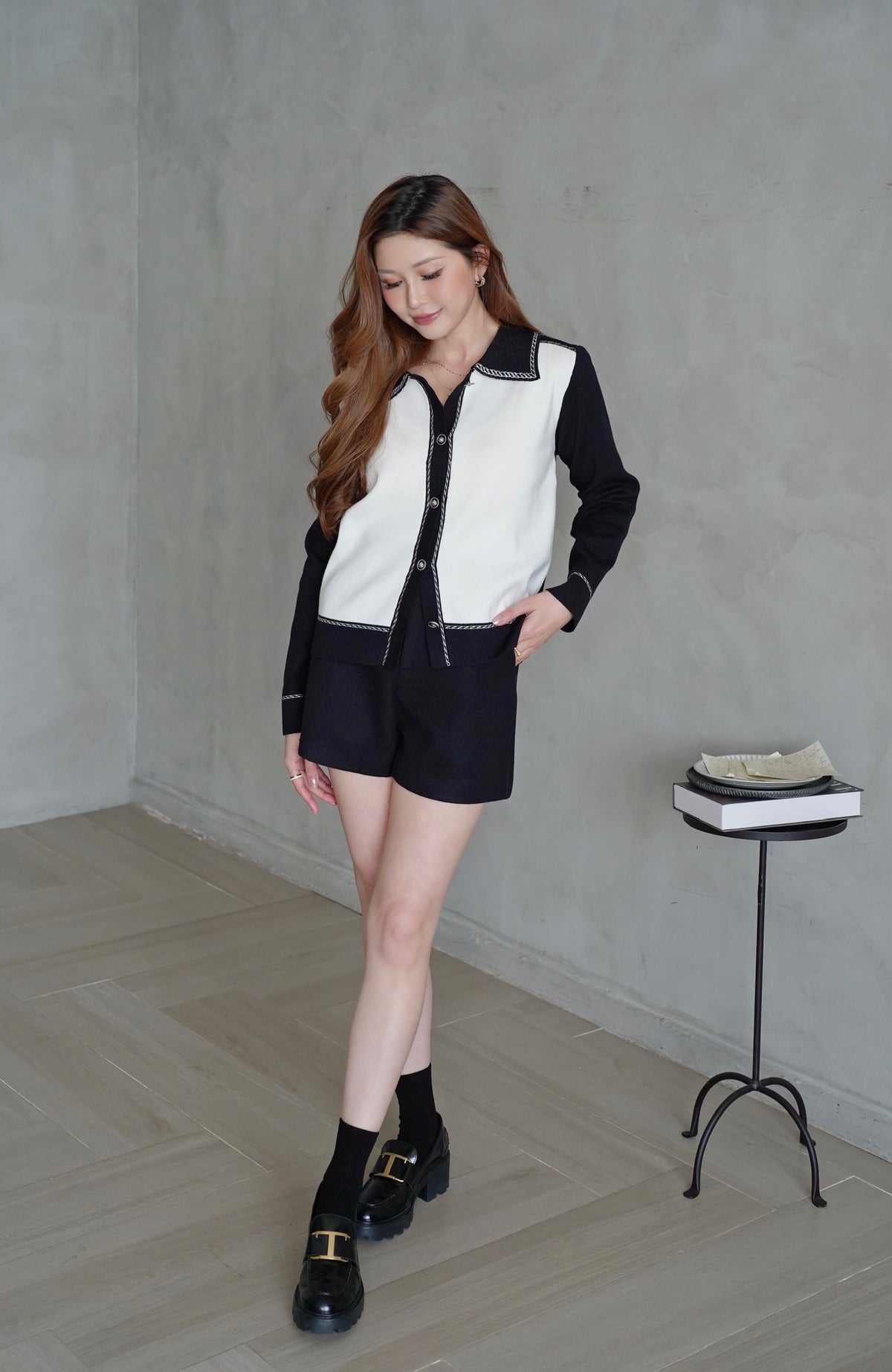 The Grace B&W Cardi