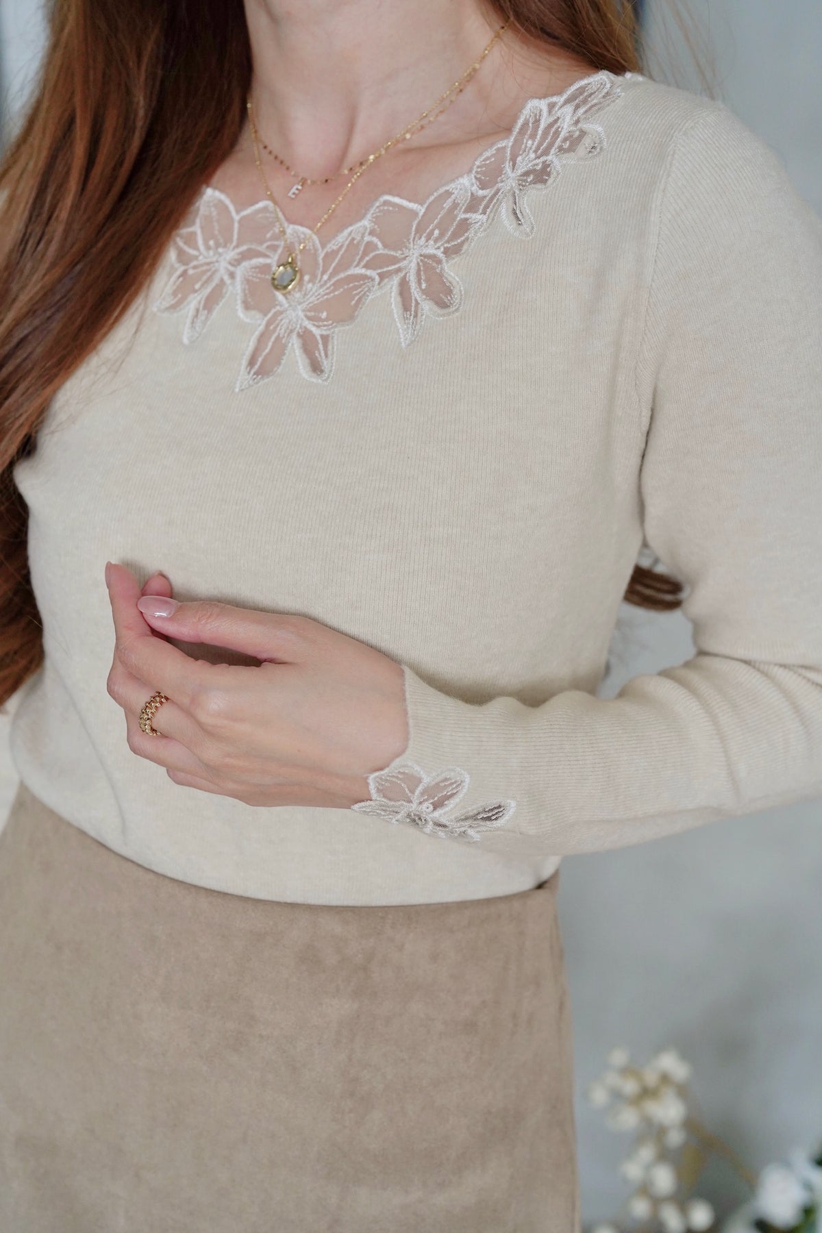 Floral Romance Knit Top