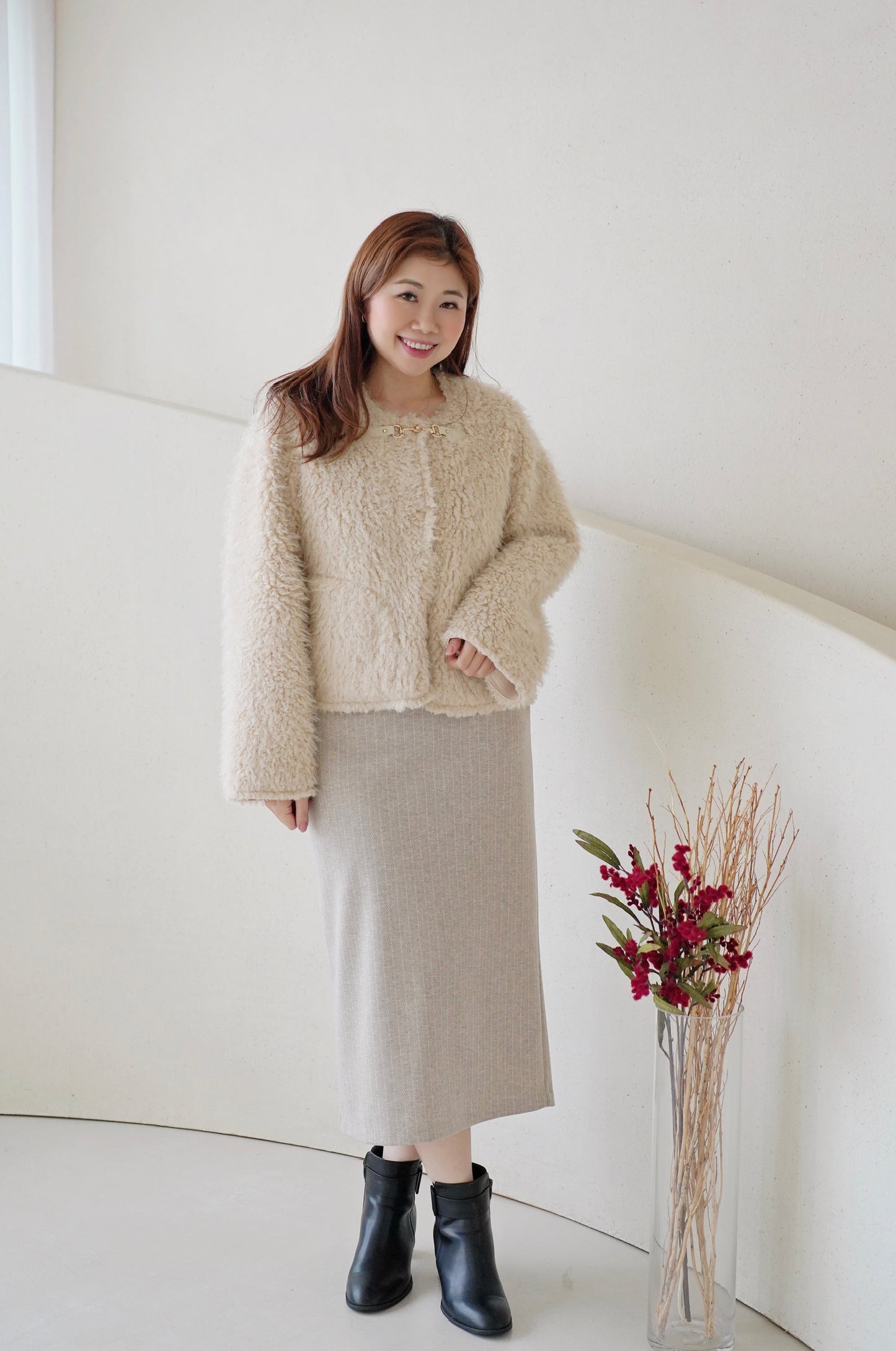 Classy Chic Fluffy Coat
