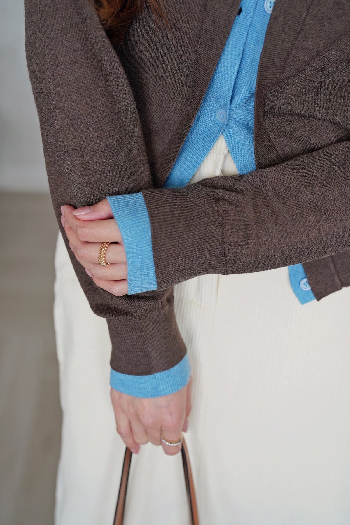 Lightly Two-Tone Cardi
