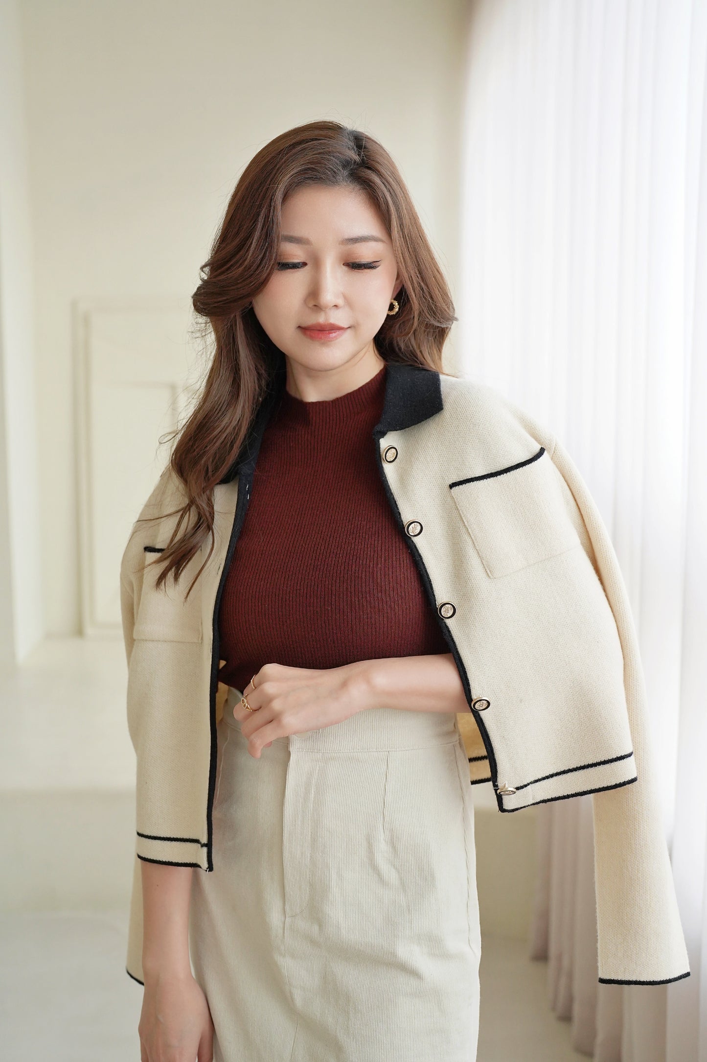 Frenchy Wool Cardigan