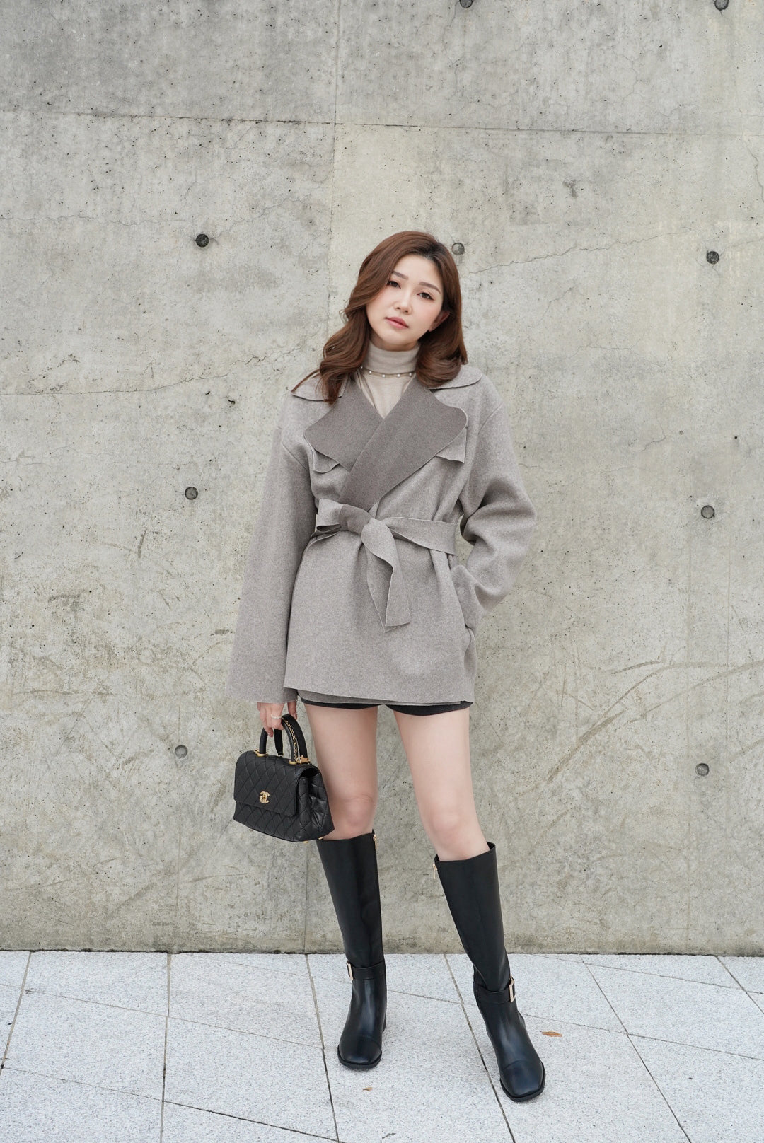 Softy Wool Belt Coat