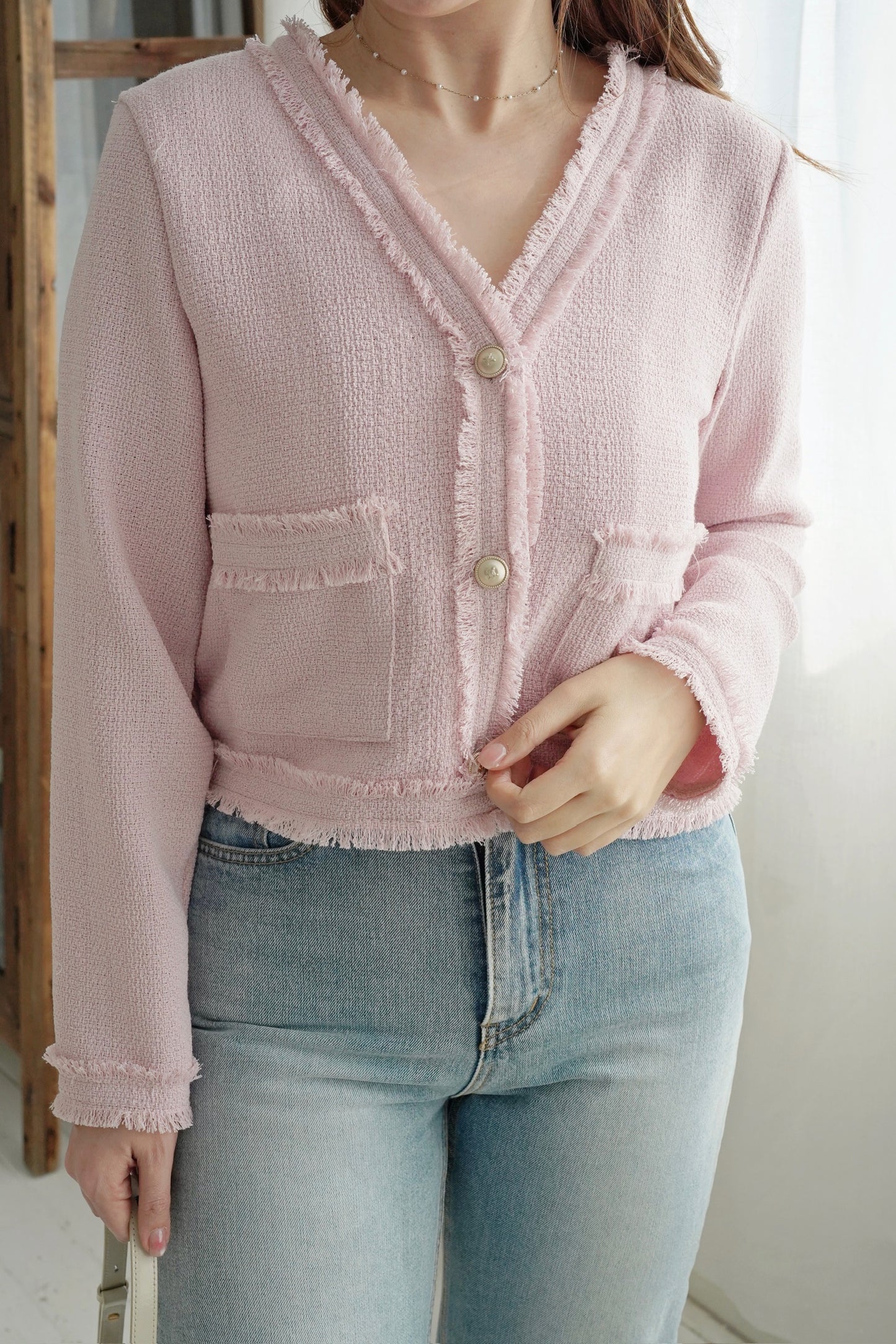 Spring Blossom Tweed Coat