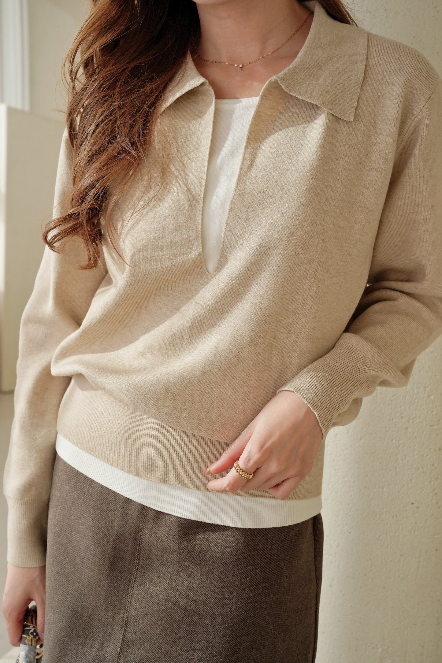 Layering Collar Sweater