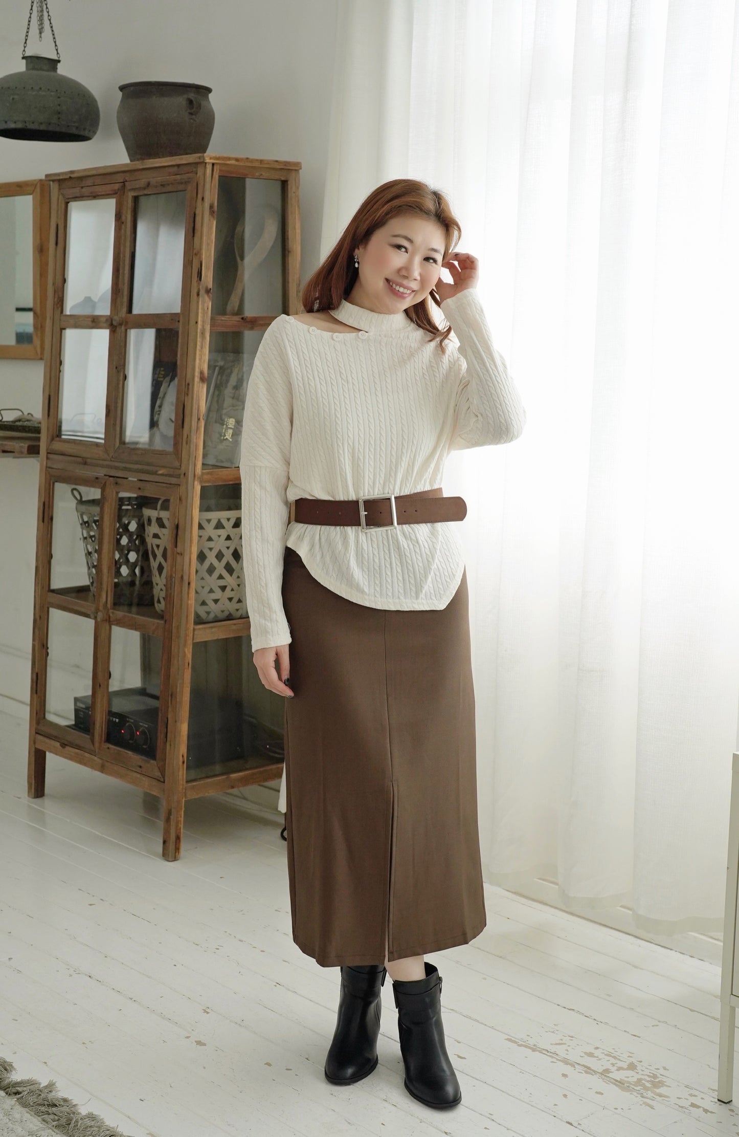 Lightly High Waist Skirt