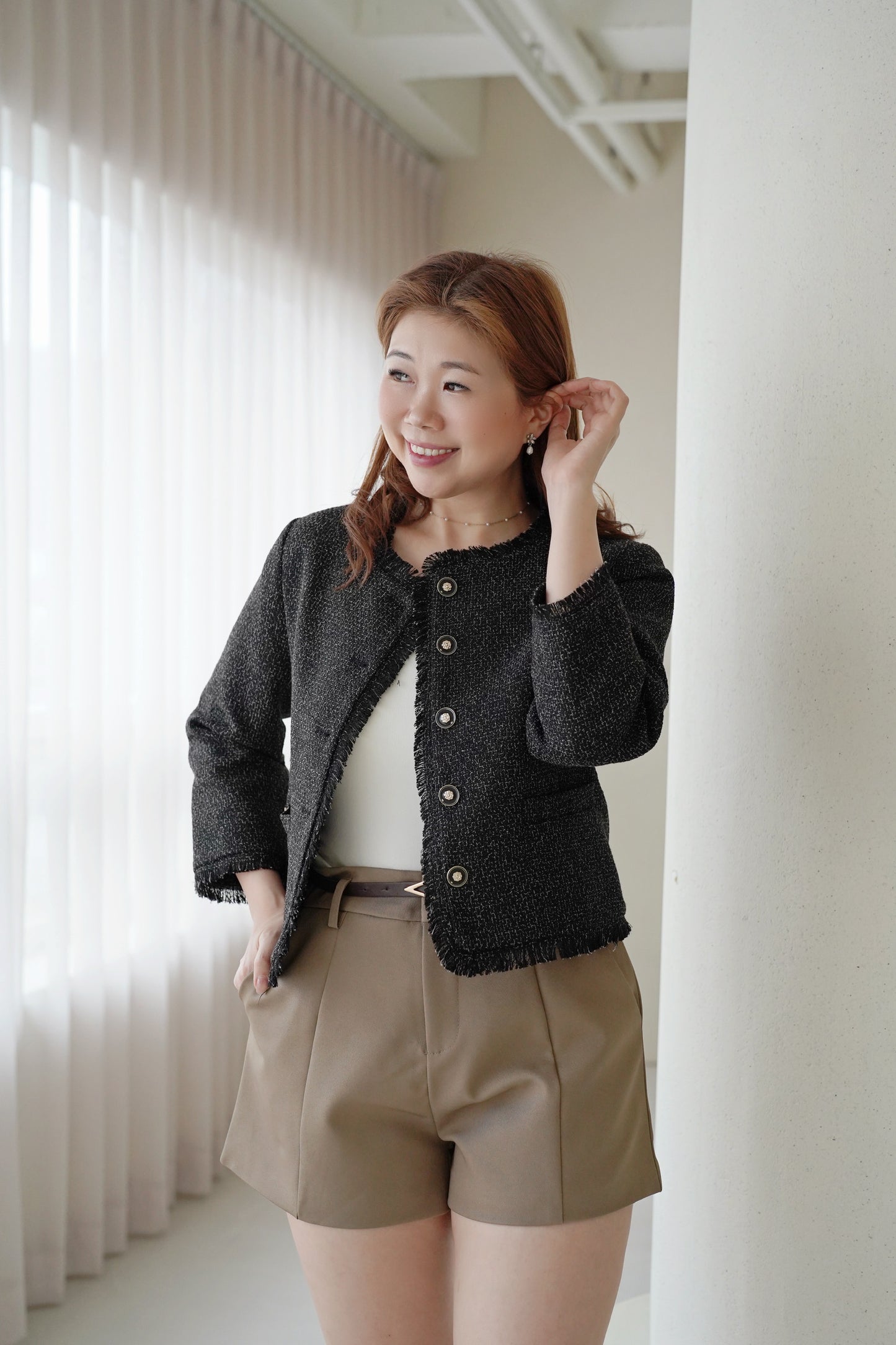 Deluxe Grace Tweed Coat