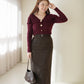 Buckle Corduroy Skirt