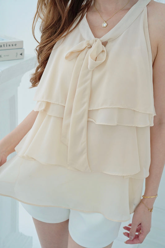 Ribbon Halter Vest