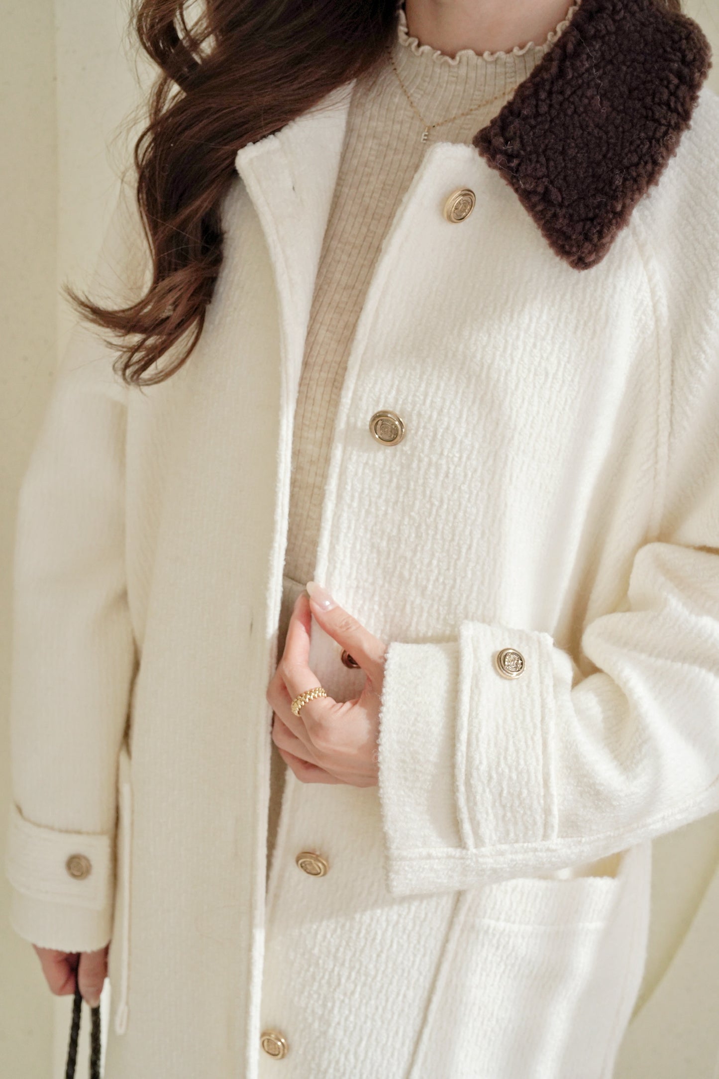 Premium Collar Wool Coat