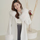 Snowy Fur Wool Coat