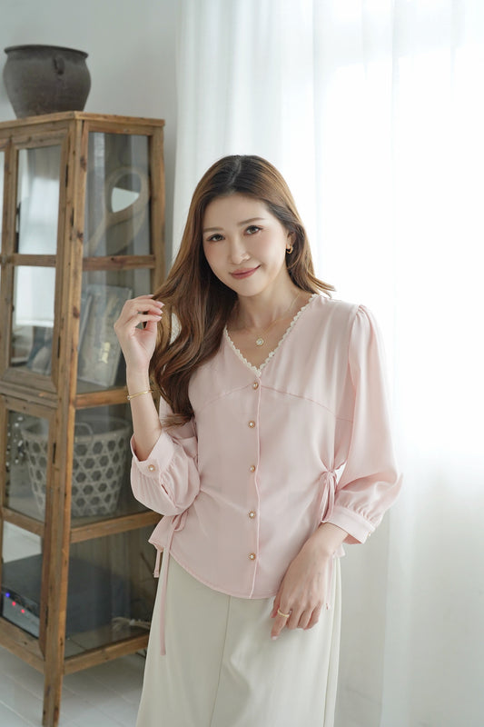 Floral Ribbon Blouse