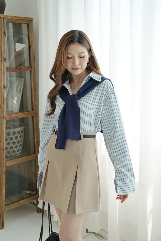 Scarf Shirt Set