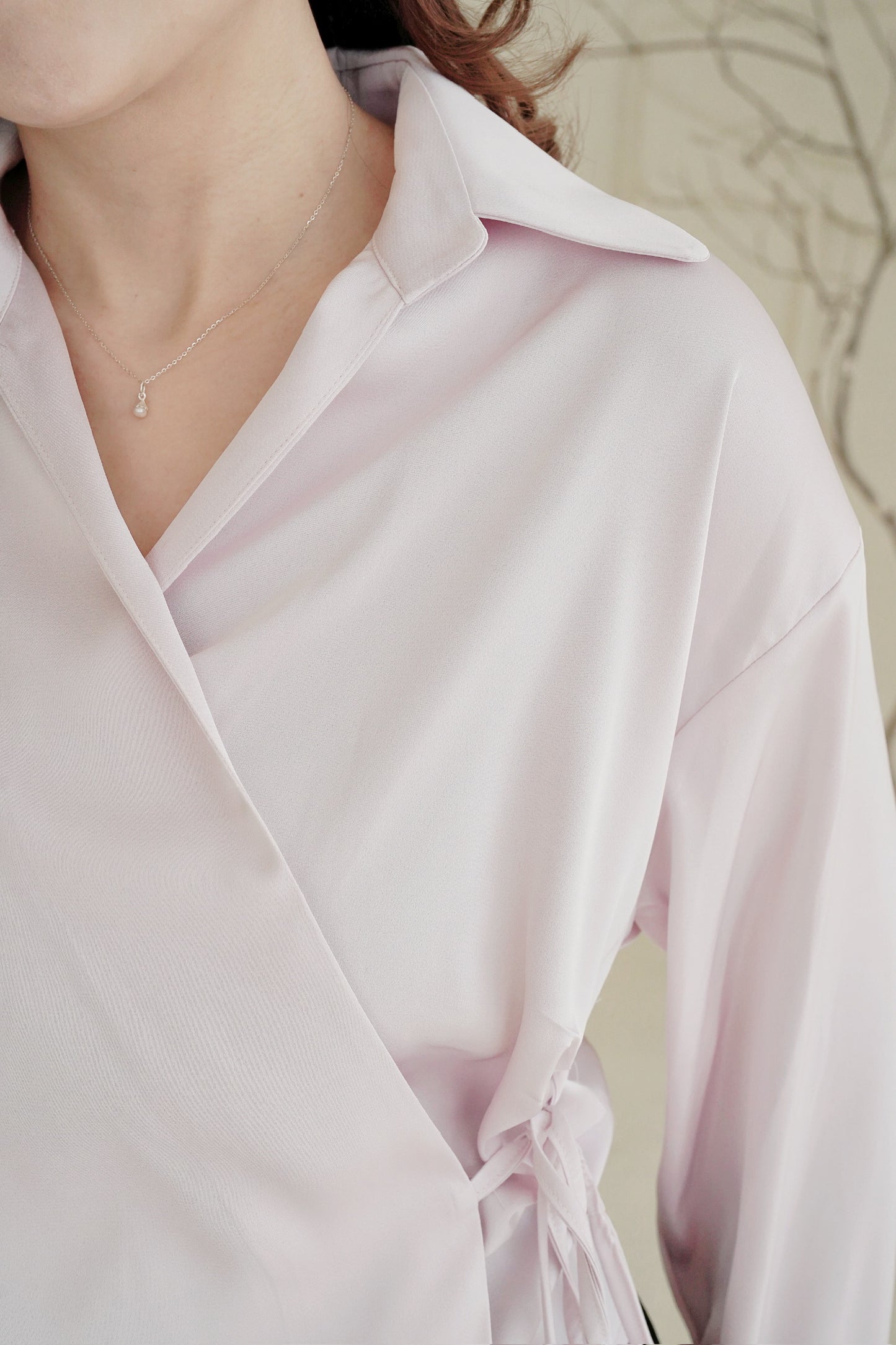 The Fine Satin Blouse