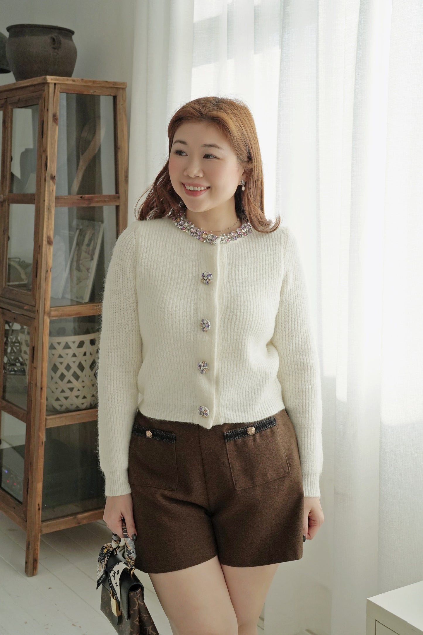 Sparkle Wollen Cardi