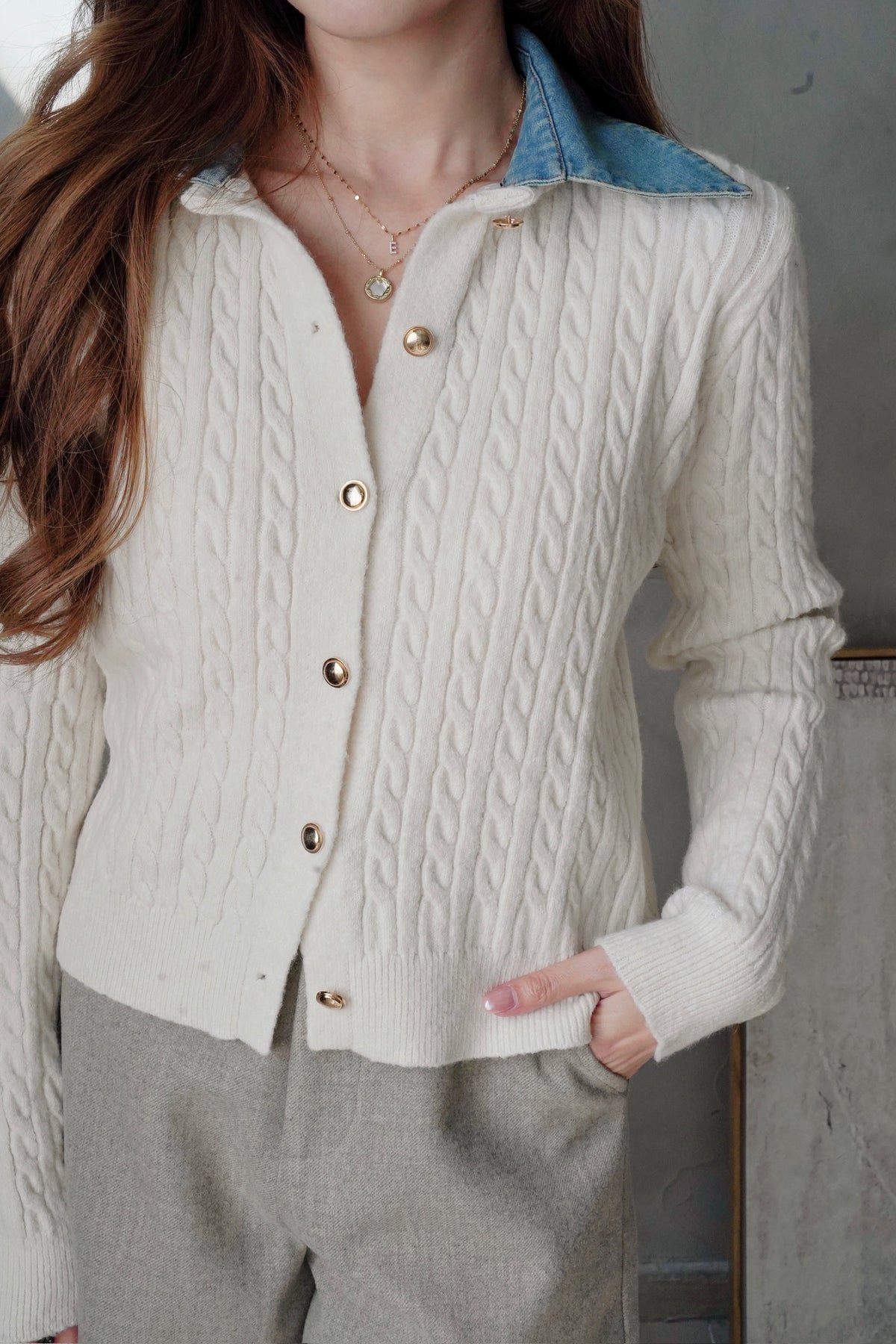 Collar Softness Cardi