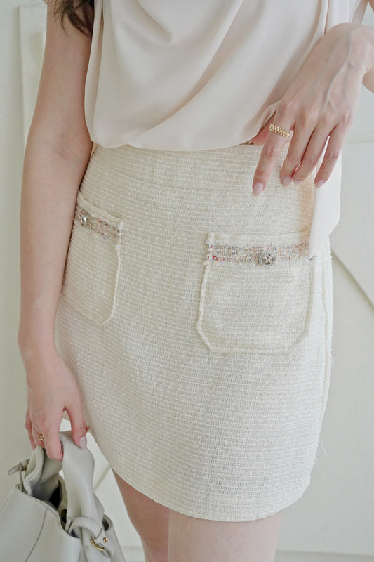 Macaron Tweed Skirt
