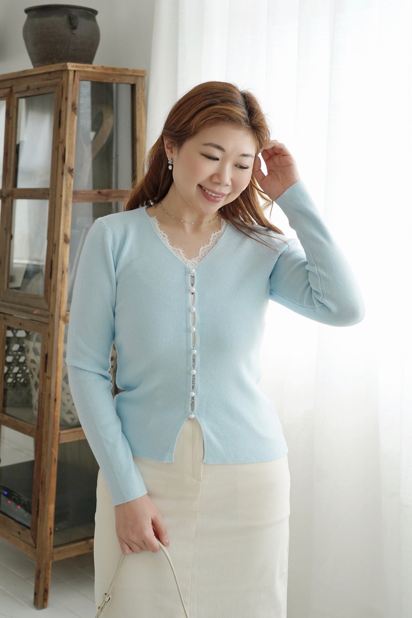 Camellia Fine Lace Top