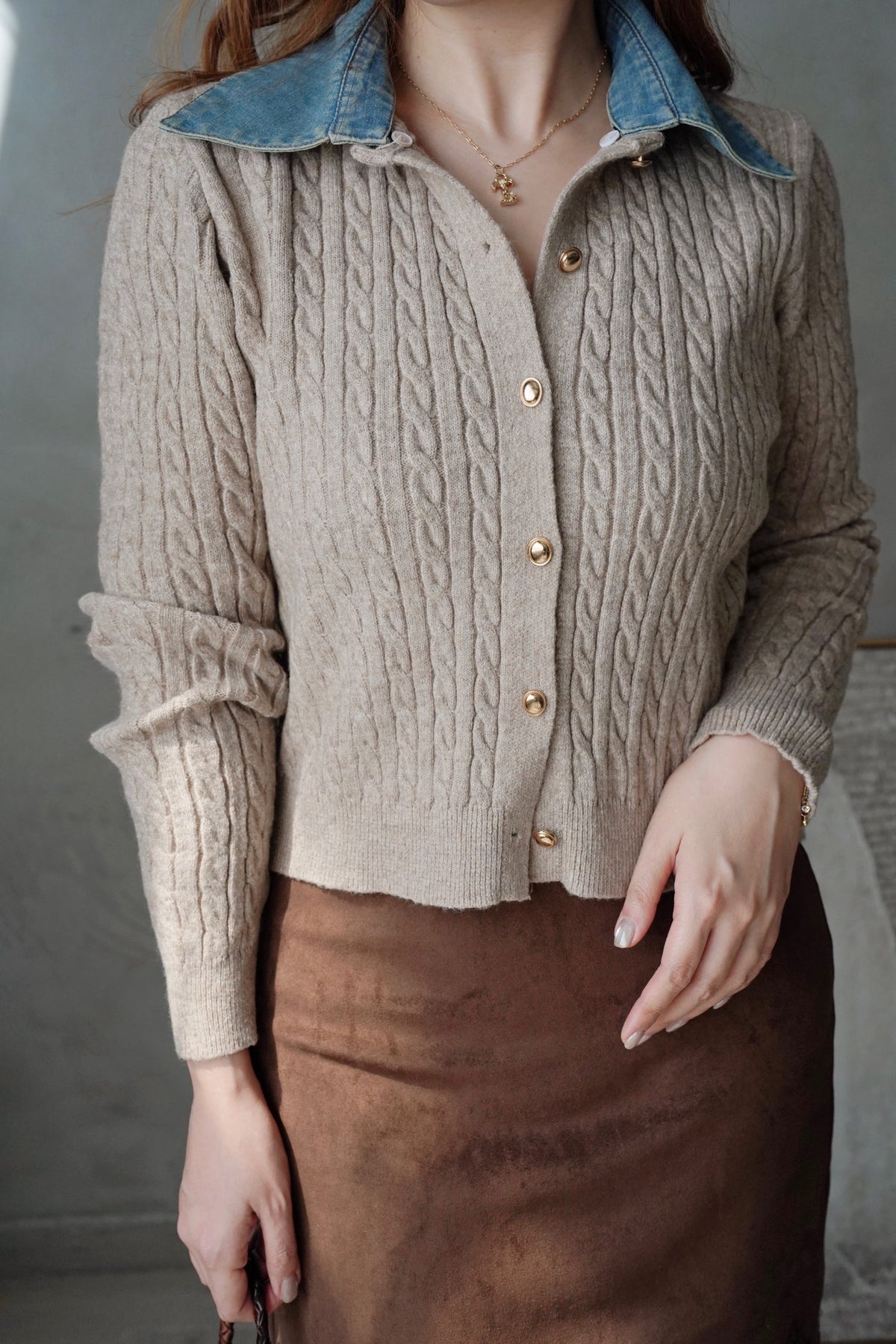 Collar Softness Cardi