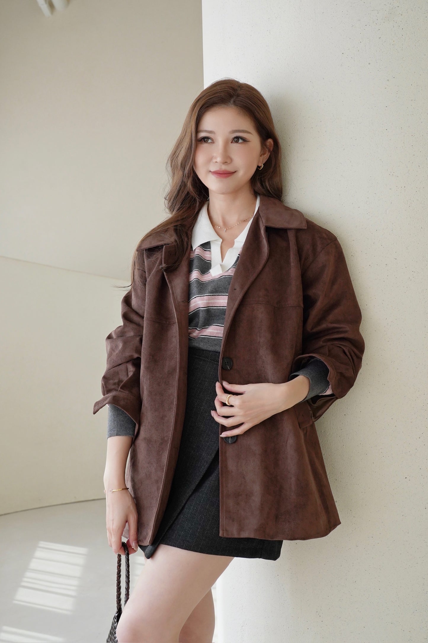 Classic Fine Suede Coat