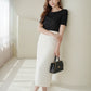 Fine Knitted Ribbon Top