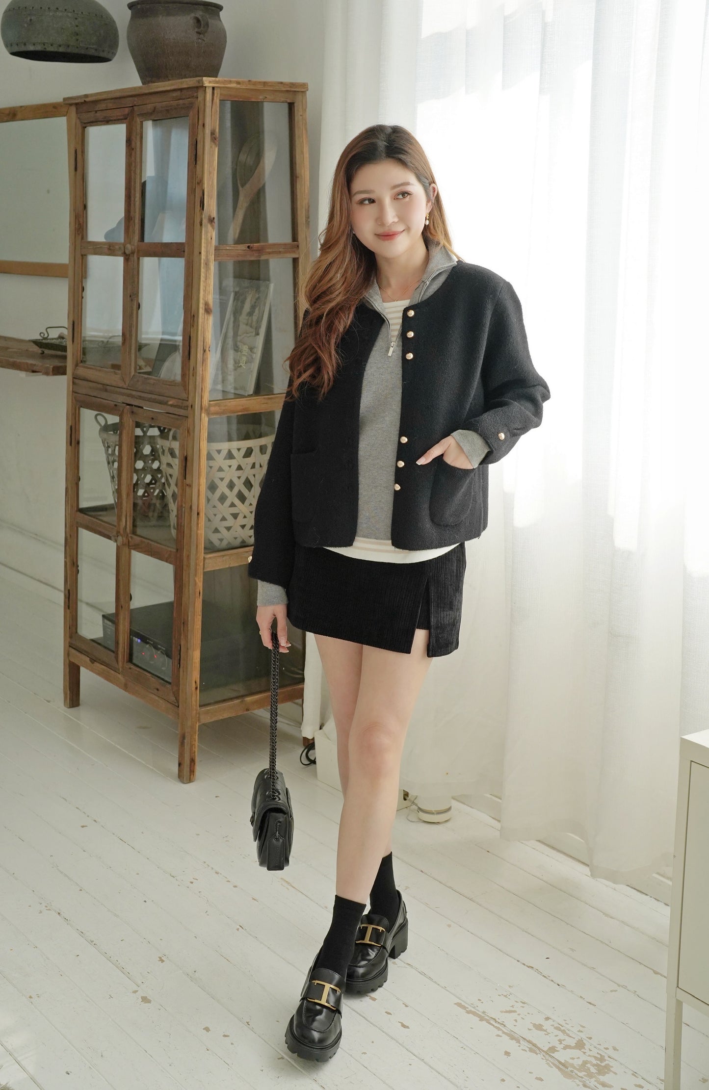 Aplace Collar Coat