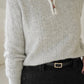Fine Wool Polo Sweater