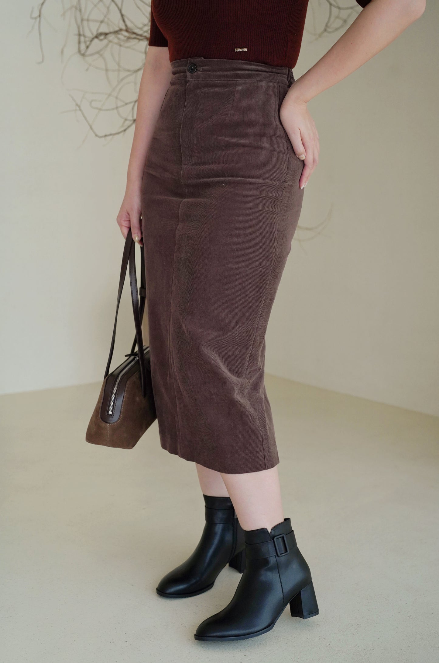 High Waist Autumnly Dress