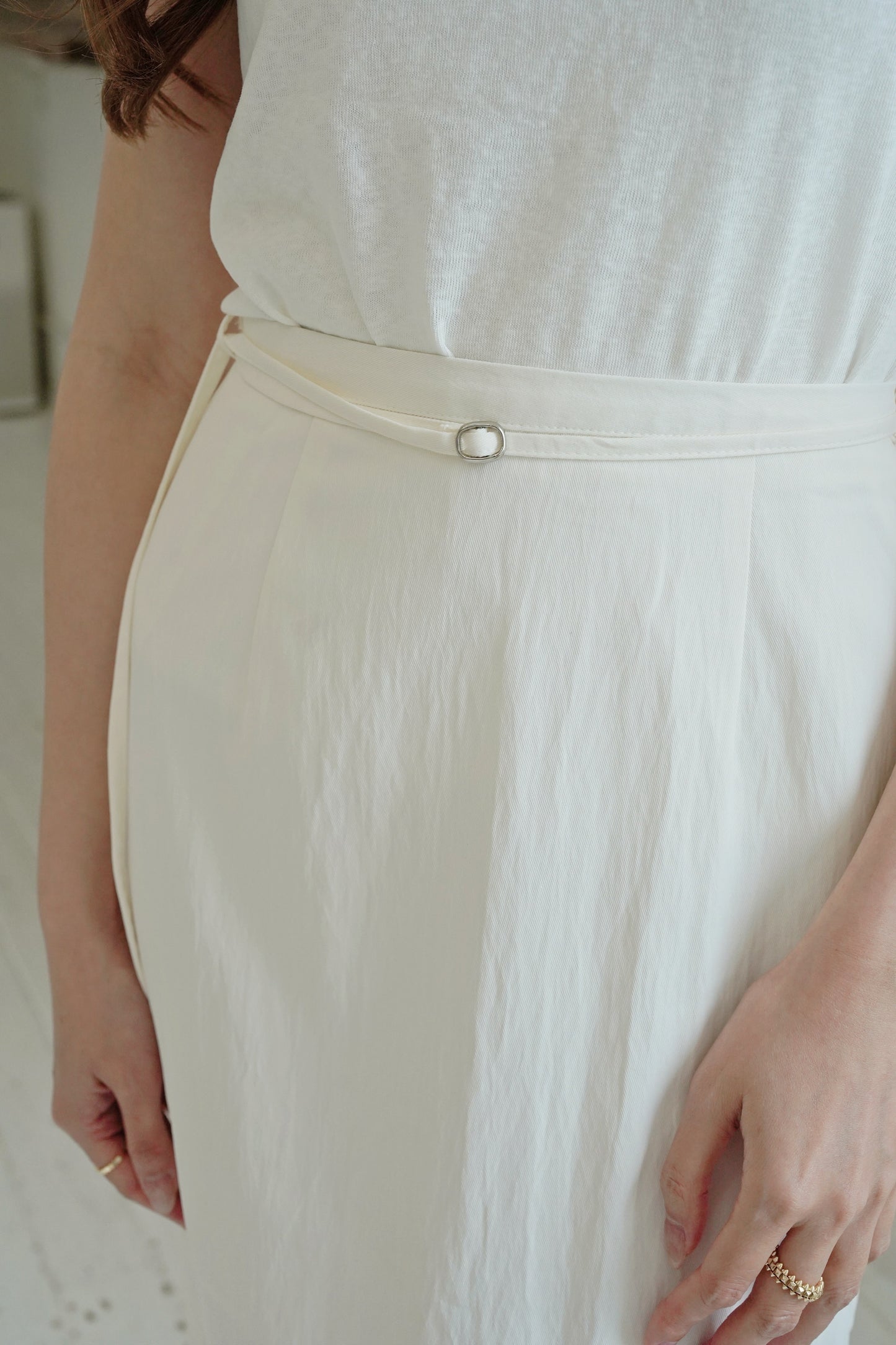 Straw Buckle Skirt