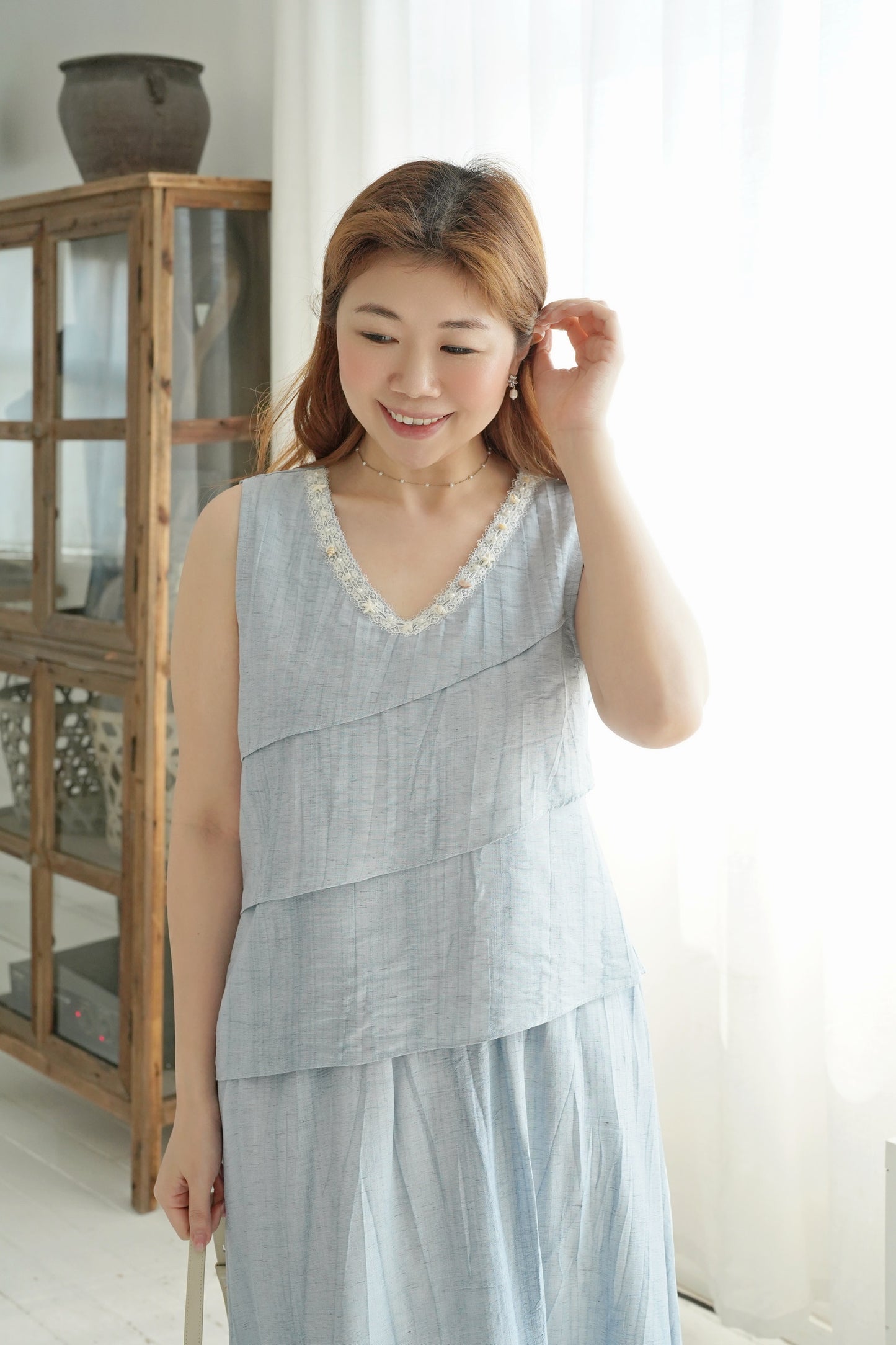Ruffle Seasell Dress Set