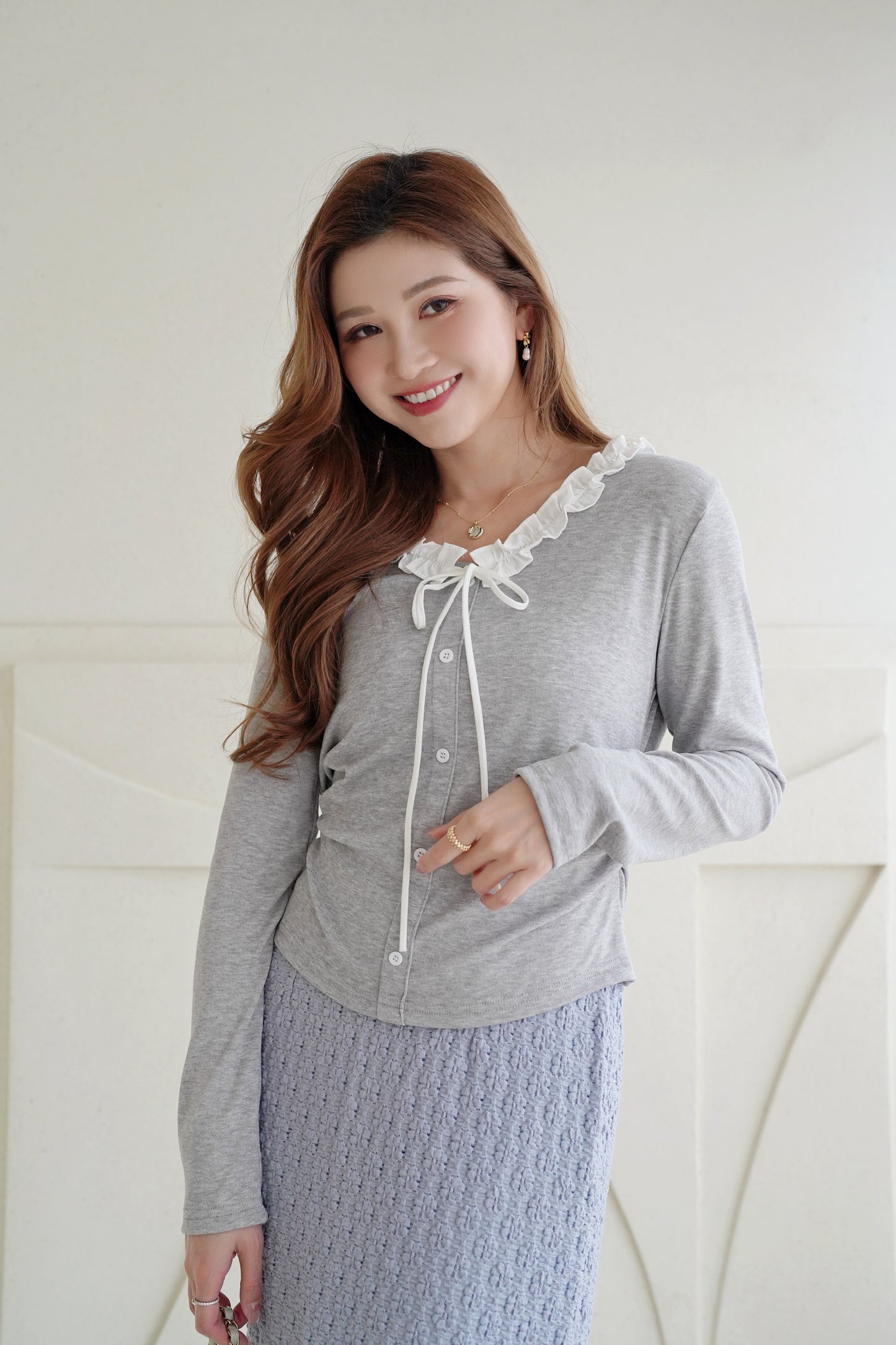 Little Ruffle Collar Top