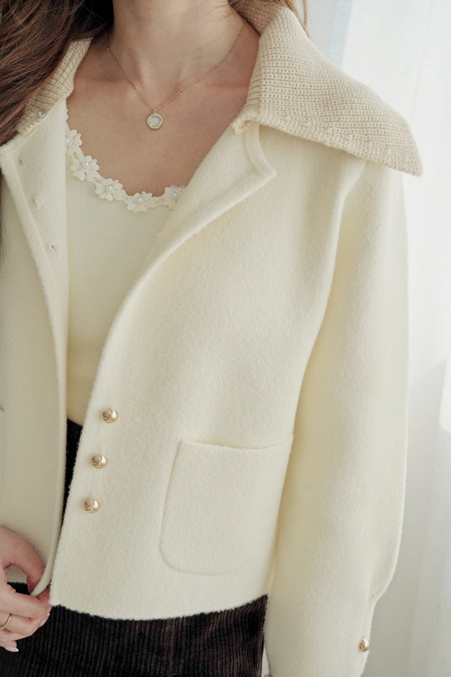 Aplace Collar Coat