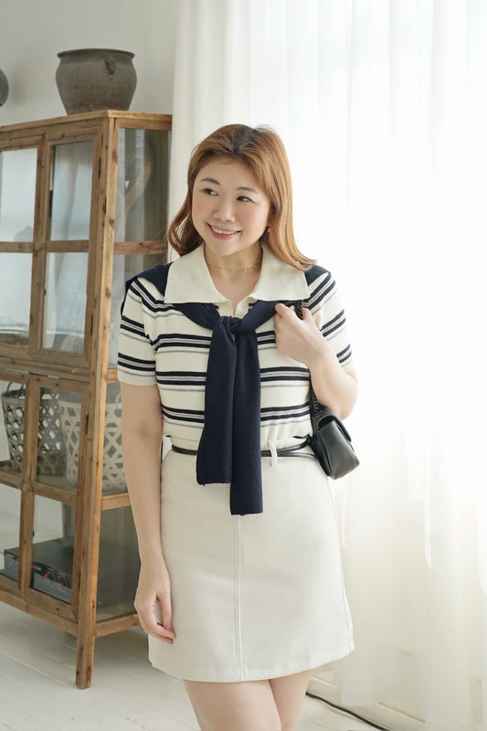 Frenchy Polo Stripes Set