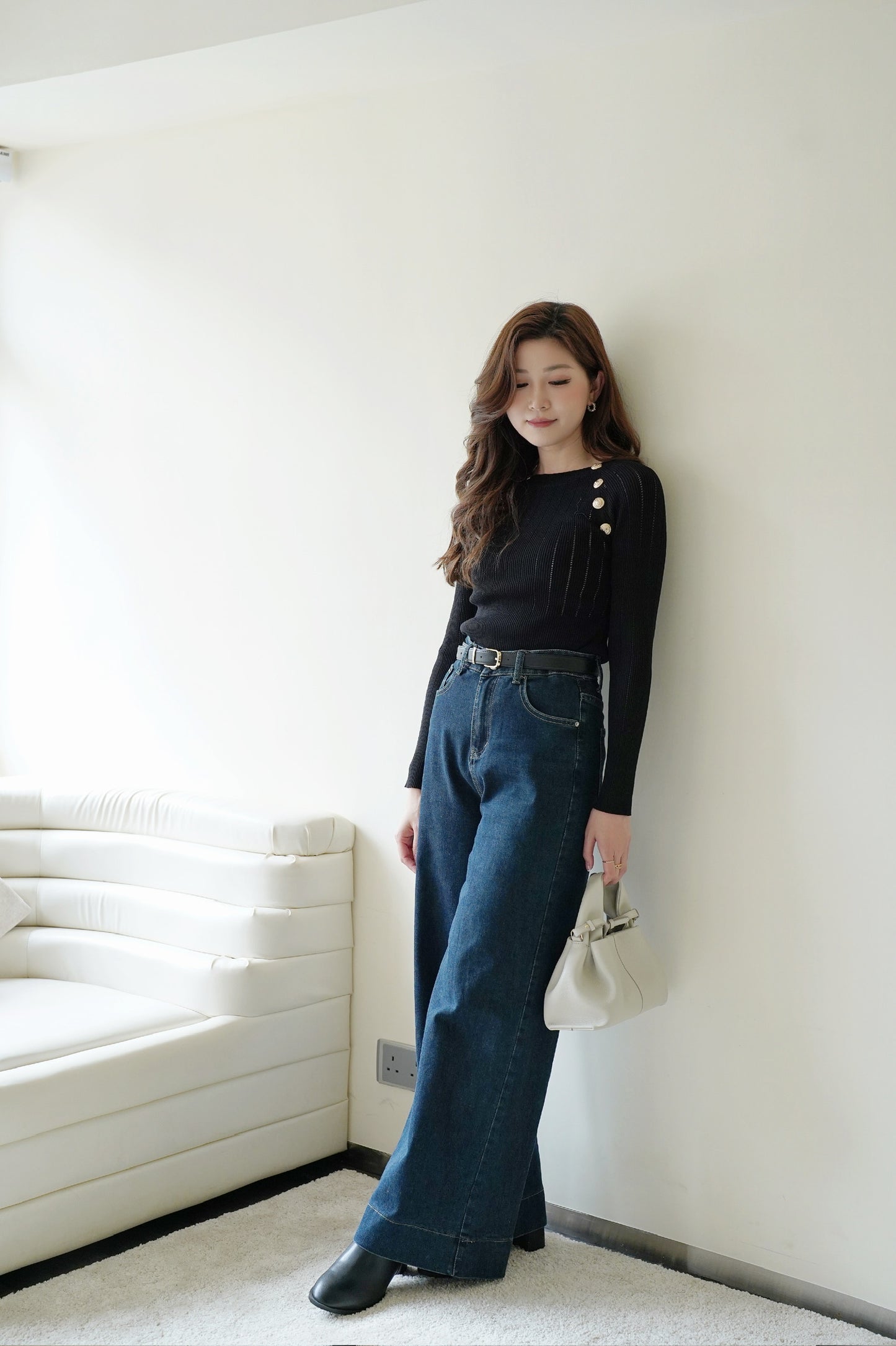 Marine Sofie Wide Leg Jeans