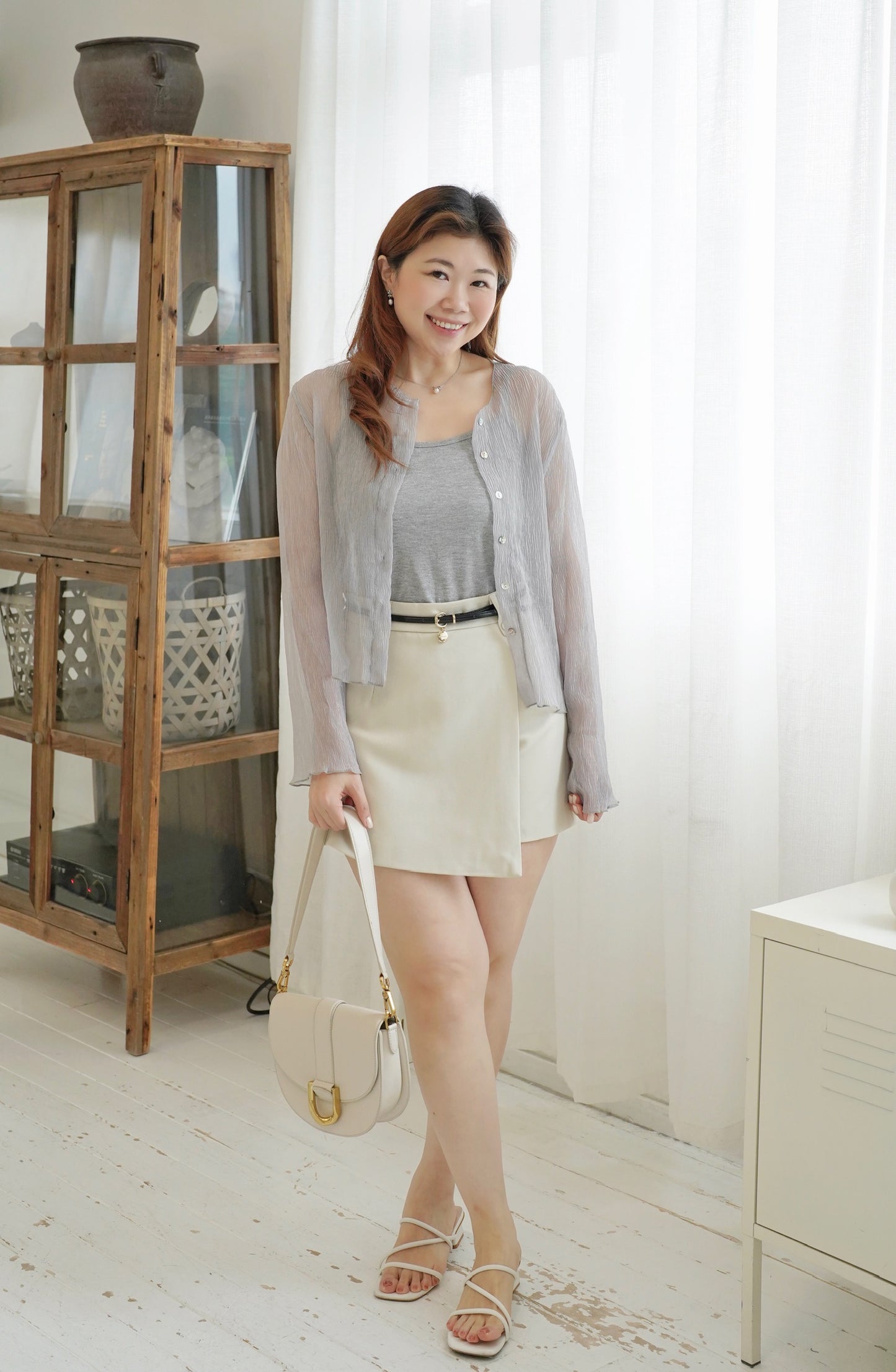 Cami Sheer Cardi Set