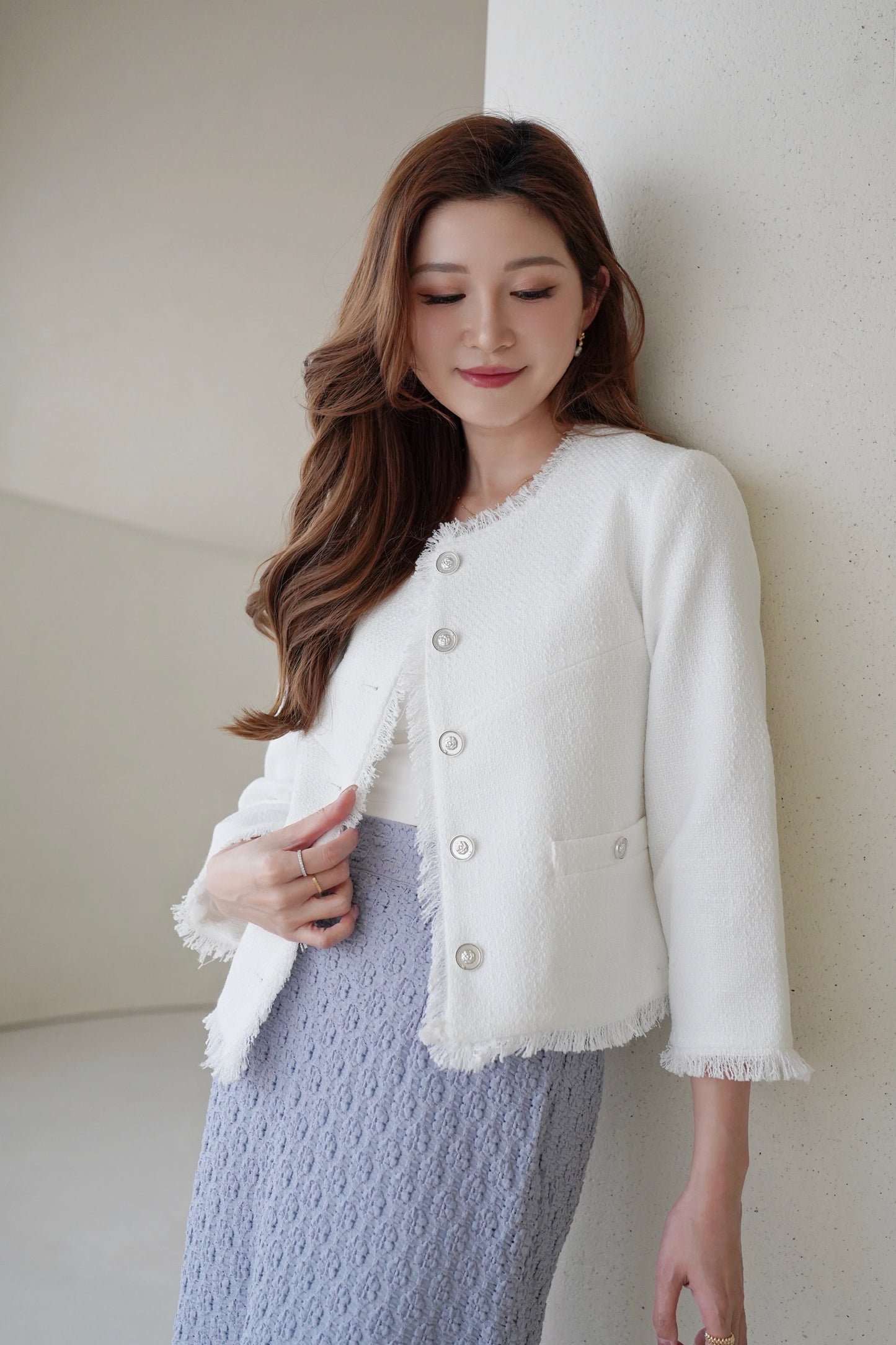 Deluxe Grace Tweed Coat