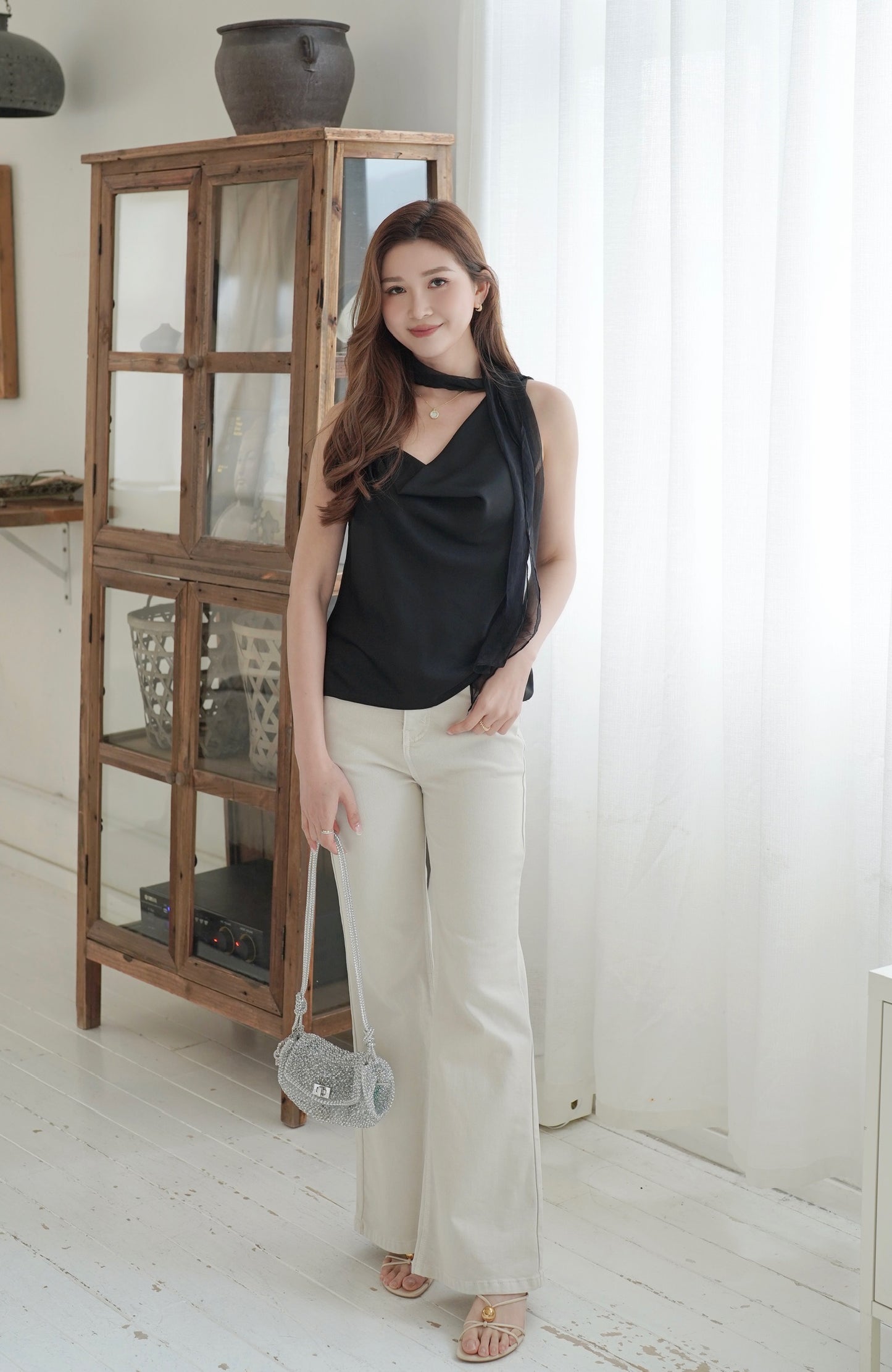 Misty Satin Vest