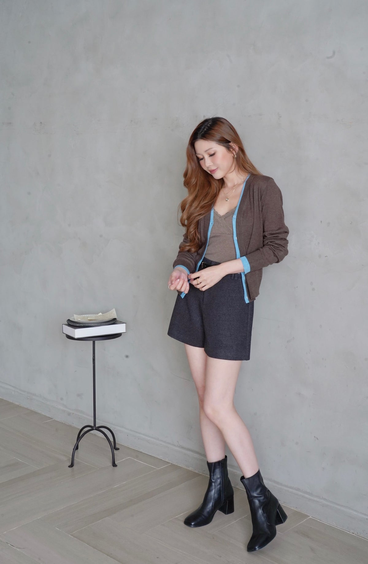 Lightly Two-Tone Cardi