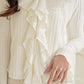 Ruffle Flare Sleeves Top